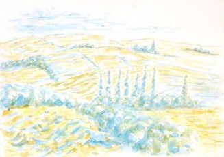 Michael Emmert,
                    Burgund, Aquarell